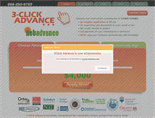 Tablet Screenshot of 3clickadvance.com